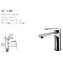 ECT Exon Basin Mixer Chrome Finish